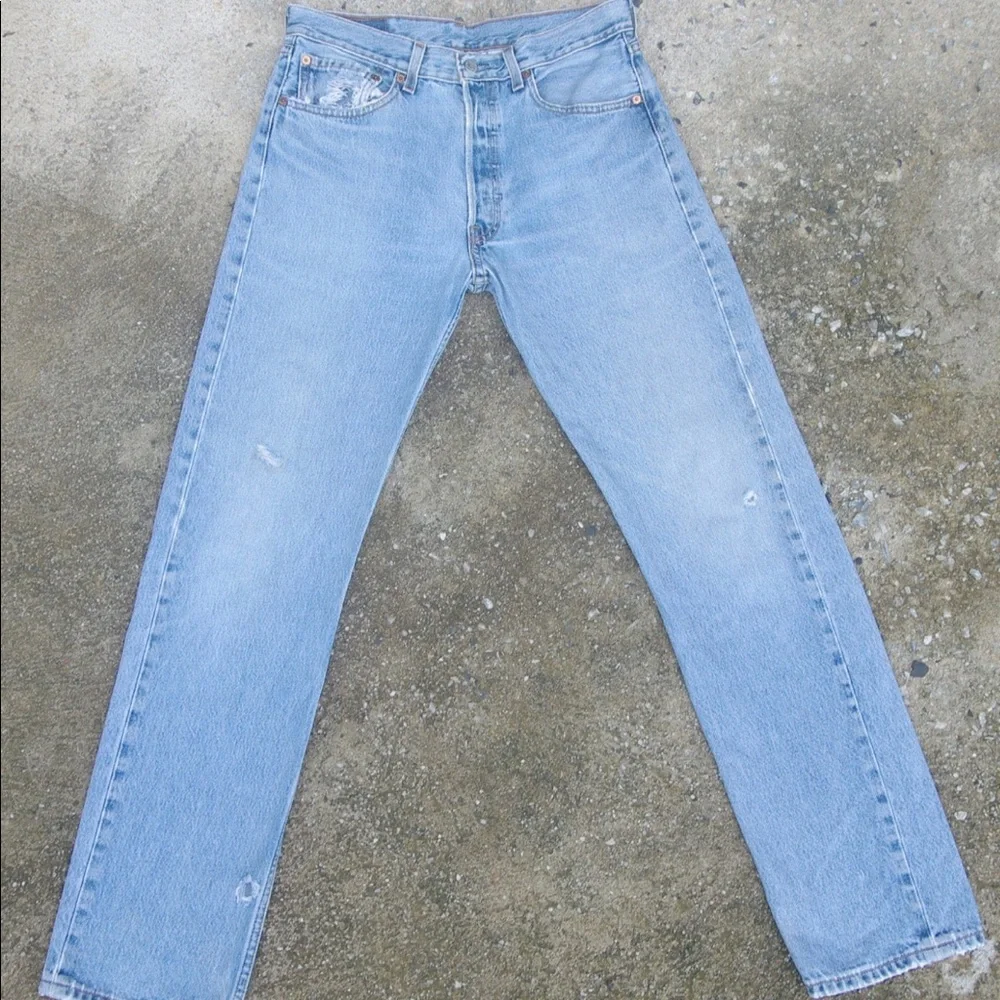 Vintage 90s levis 501 W29 W30 L31.5 - Picture 5 of 6